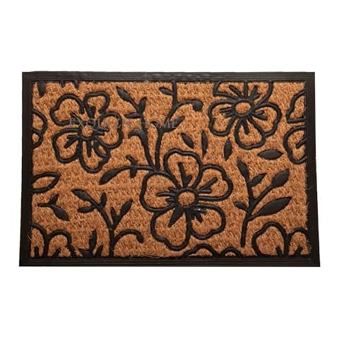 EXQUIZIT HOME Heavy Duty Coir Door Mat Cover