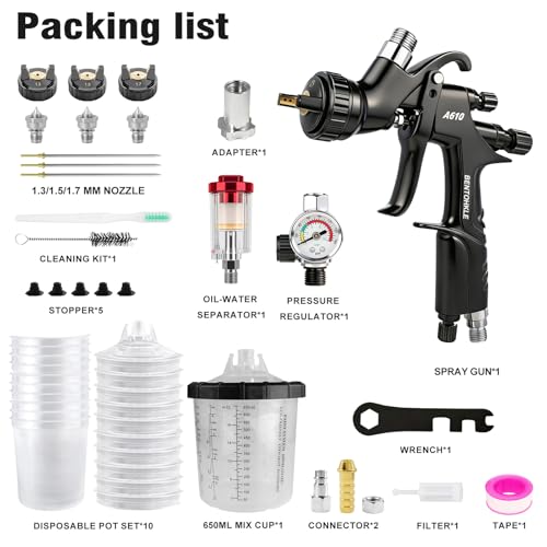 BENTOHKLE R500 LVLP Air Spray Gun