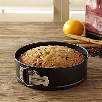 BAKERS PARDISE Round Cake Tin Springform 20 cm | Carbon Steel Non-Stick Baking Mould for Microwave Oven & OTG | Dishwasher & Freezer Safe Pan with Removable Bottom & Quick-Release Latch 2