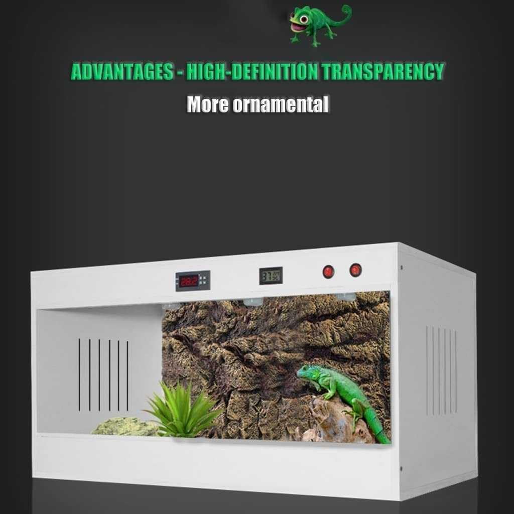 Habitat dla gadów, wysoki i szeroki dla jaszczurki, gekona, węża, brodatego smoka, duże terrarium, zestaw obudowy z pakietem akcesoriów
