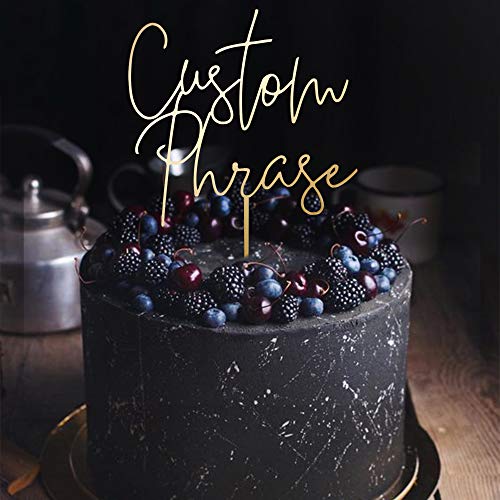 Luxtomi - Personalized Wedding Cake Toppers Mr And Mrs Customize Your Own Anniversary Topper By Choosing The Design, Color, Text Size Made In Usa #TOP2