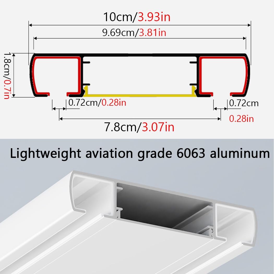 Système de tringle à rideaux double en aluminium facile à installer, séparateur de pièce de 290 cm, tringle à rideau blanche pour une utilisation familiale, parfaite pour la décoration de la maison.