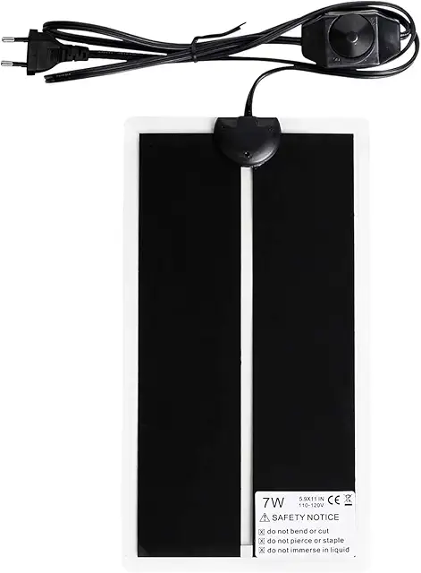 Tappetino Riscaldante per Rettili Geoyien 15x28cm - Riscaldatore Terrario Regolabile