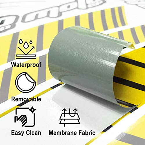 Kit déco jante 17 pouces Yamaha YZF R6 finition haute précision jaune