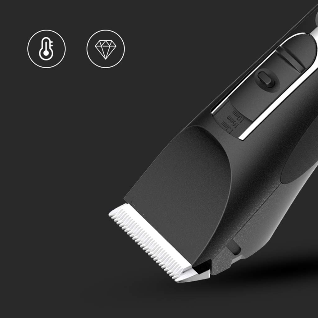 LKJHG Kit per toelettatura da Uomo, Tagliacapelli Professionale Tagliacapelli Taglio di Capelli Rasoio Elettrico per Uso Domestico, Cavo Dati USB per Ricarica, Testa di Taglio in Ceramica