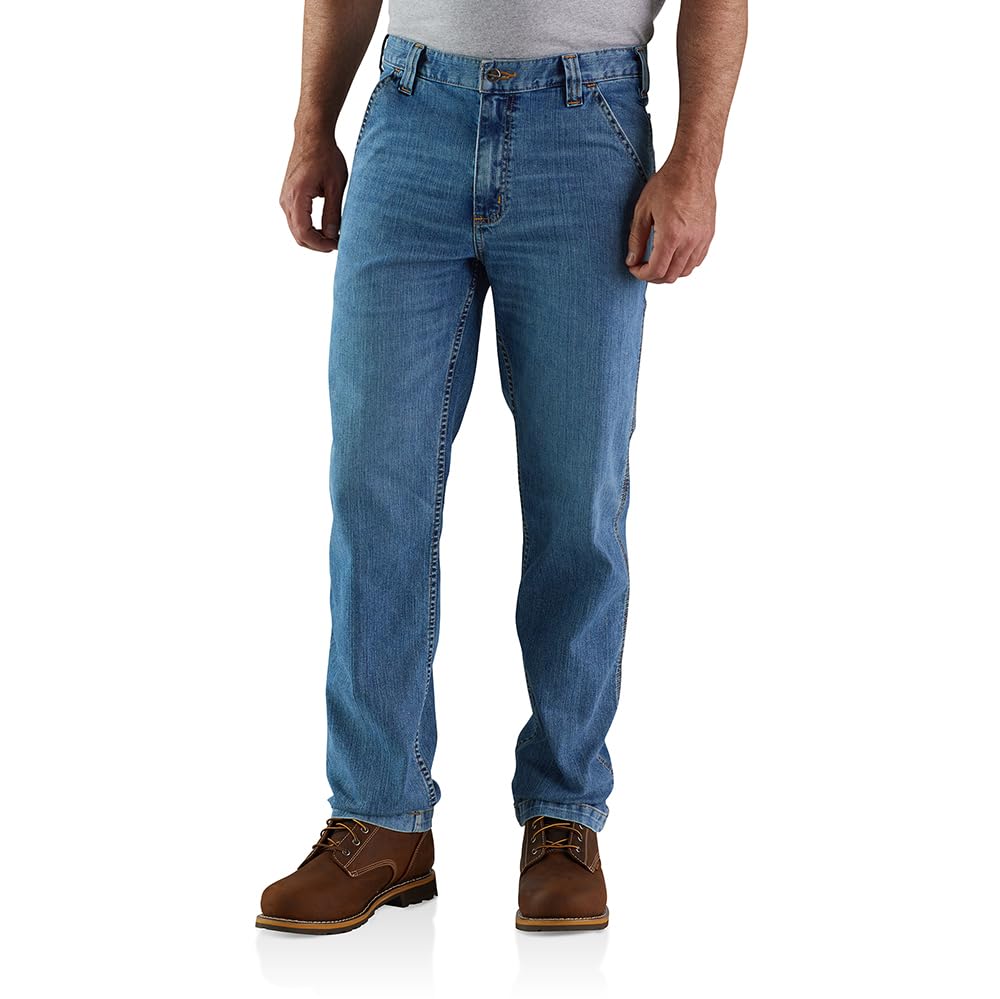 Carhartt Men's Rugged Flex Relaxed Straight Leg Jean, Houghton, 32 x 34 :  Amazon.sg: Fashion