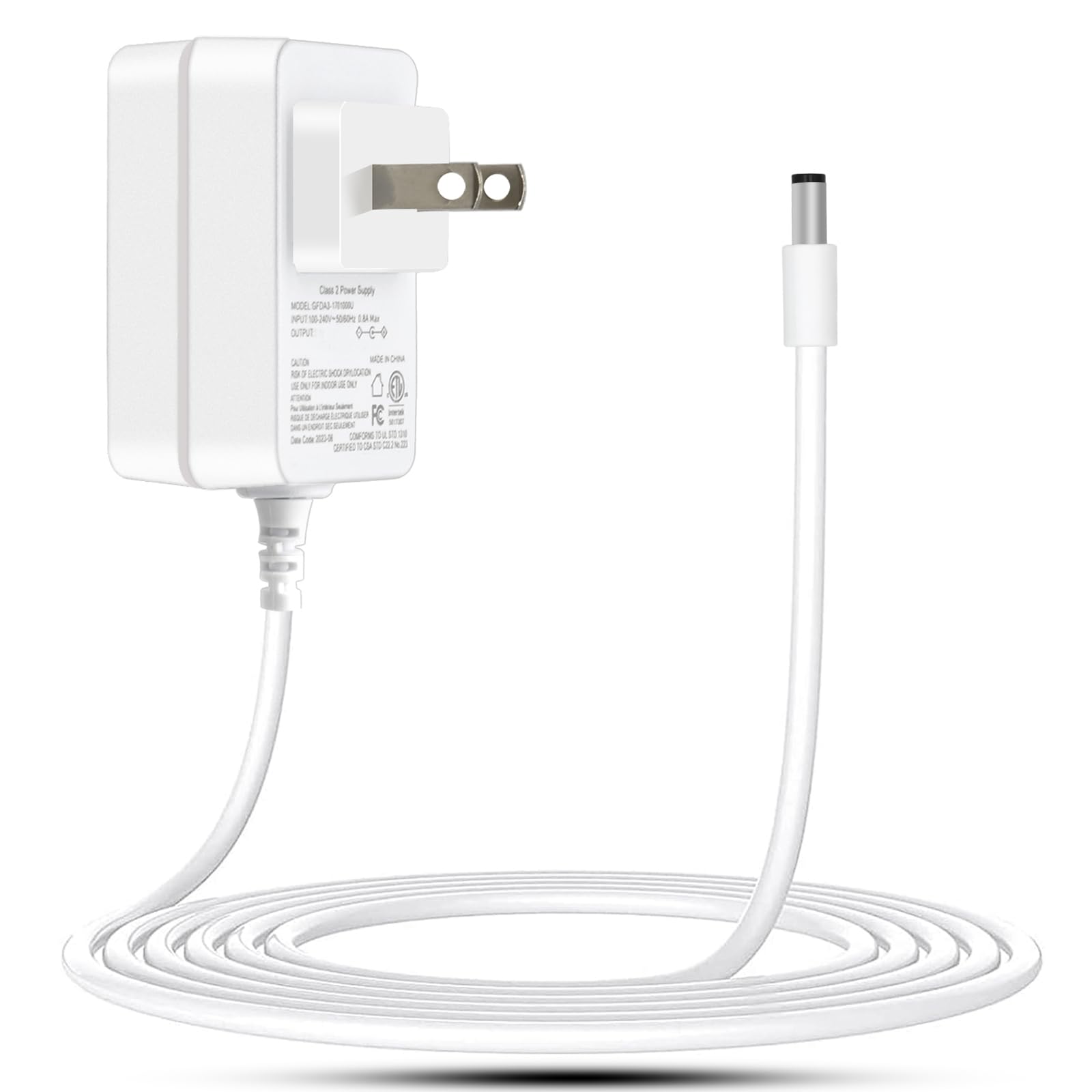 Charger Replacement for MJ401C-CHRG Compatible with Electric Lawn Grass Mower MJ401C-XR MJ401C-XR-SJB MJ401C-Pro Power Adapter (White 6.6ft Line Length)