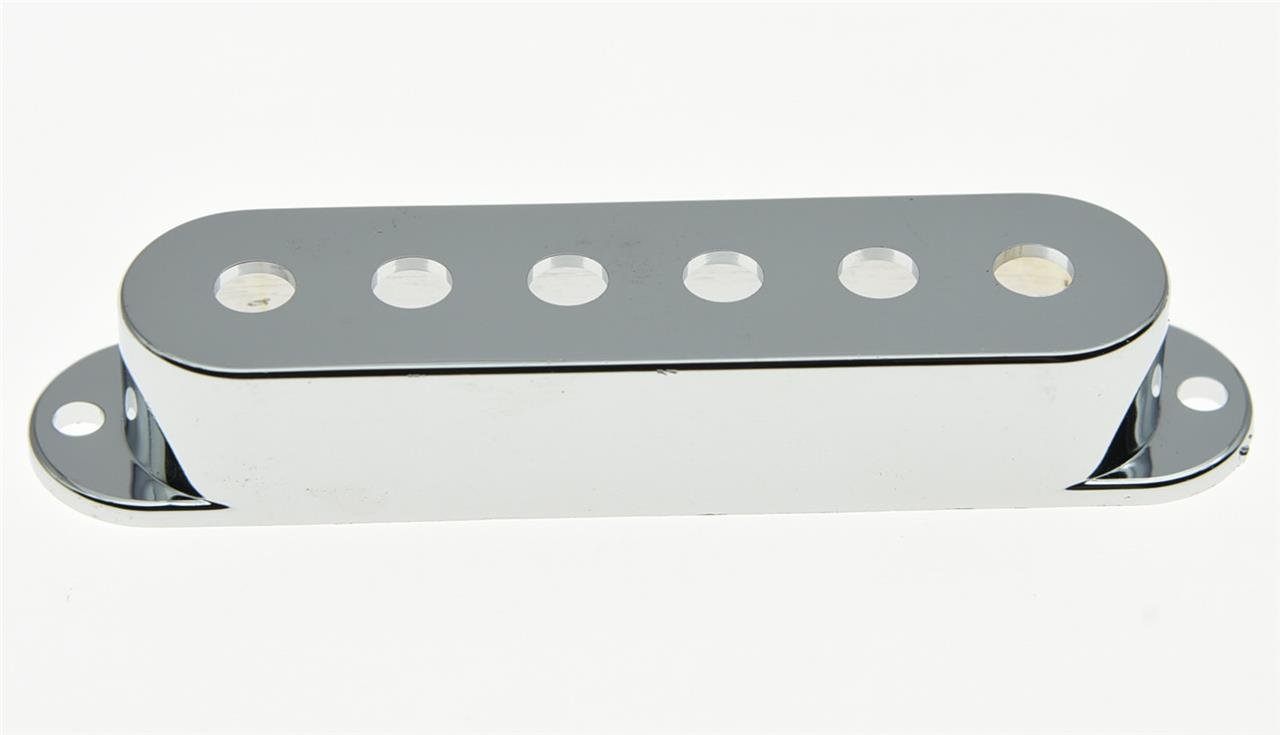 KAISH Pole ST Strat osłona na odbiornik gitarowy, tworzywo sztuczne chromowane, 50 mm, pojedyncza grzałka do Stratocaster, 3 sztuki