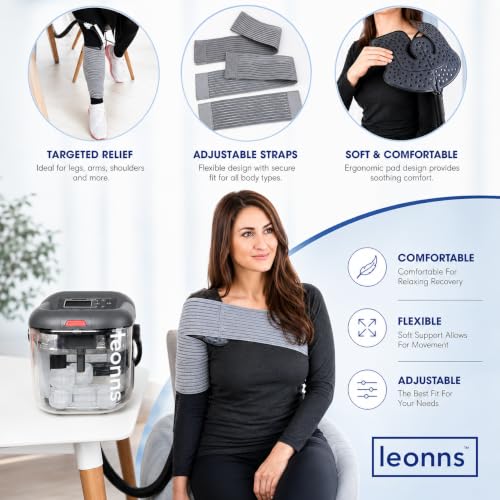 Image of LEONNS Cold Therapy Machine for Knee, Shoulder, Back & Hip | Universal Pad