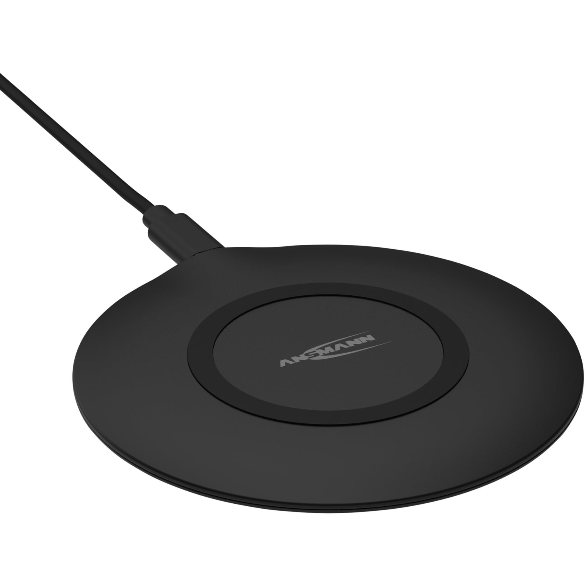 Ansmann WiLine 15R, 15W Wireless Qi Charging Station, Wireless Induction Charger for iPhone 13/12/11, Samsung Galaxy S21/S20/S10/S9, AirPods Pro, Huawei and All Qi Compatible Devices