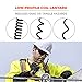Coil Tool Lanyard with Loop End and Carabiner, Tool Weight Capacity 2 lbs, Ergodyne Squids 3156 , Black