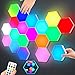 Panneau LED Mural avec Télécommande,Intelligent Lumières Hexagonales Contrôle Tactile RGB Lampe Gaming Veilleuses DIY Géométrie Module d'épissurage pour Gaming Setup,Deco Accueil/Bar/Fête,Paquet de 10