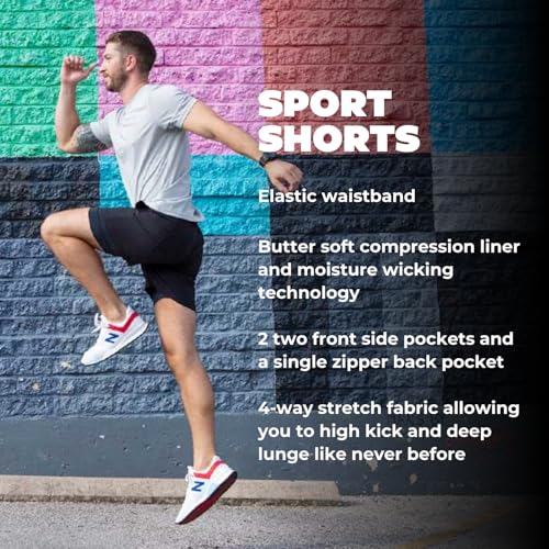 Chubbies 7’’ Sport Shorts – Men’s Gym Shorts and Activewear, Anti-Chafing Compression Liner, Elastic Waistband, 3 Pockets2