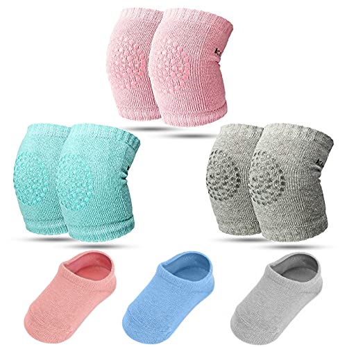 Baby Crawling Pads Anti Slip Knee Pads Unisex Baby Knee Protectors Toddler Leg Warmer Safety Walking Kneepads