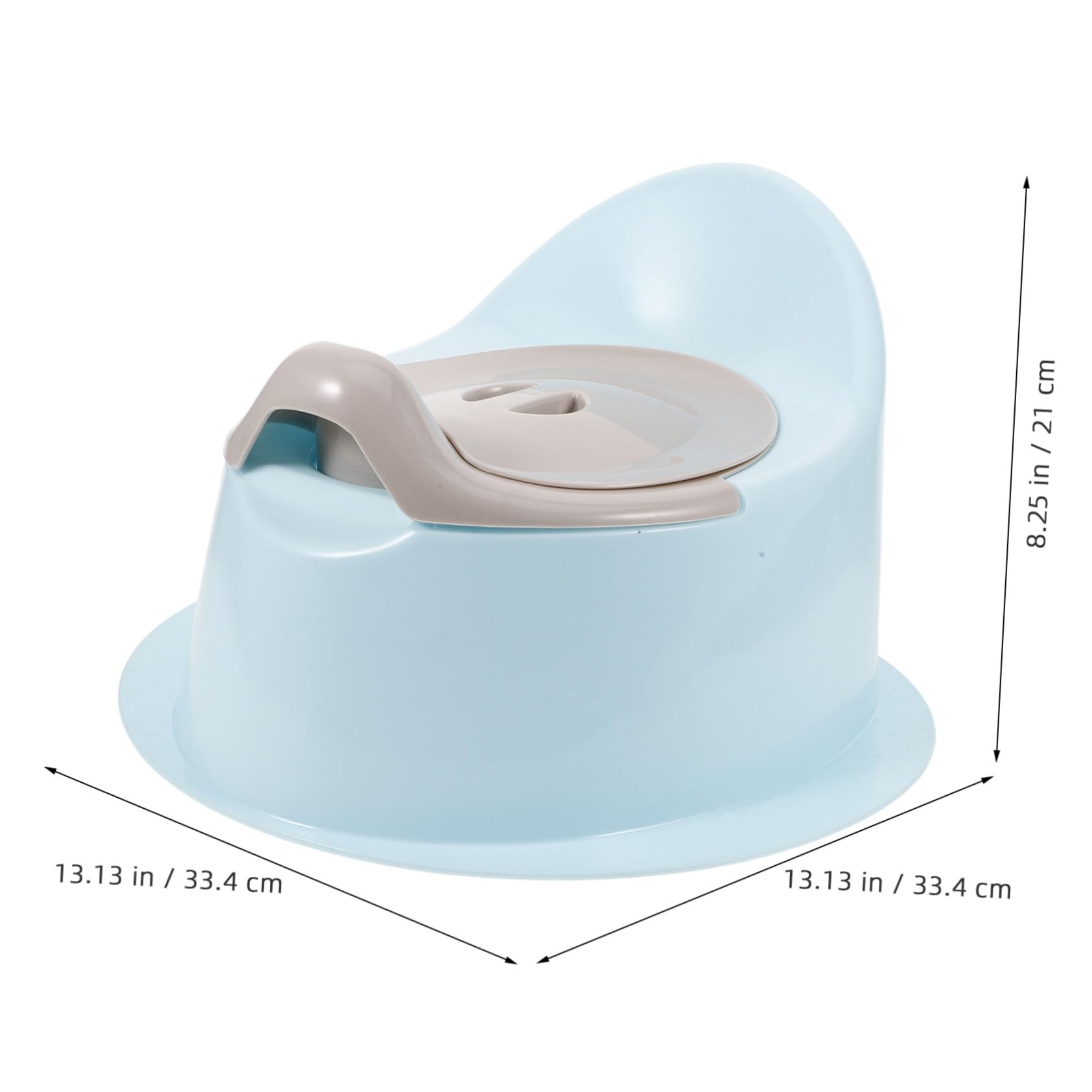 Toyvian Inodoro de Entrenamiento para Niños Pequeños Portátil de Plástico Estable y Cómodo para Viajes y Uso en Casa, Asiento Ligero y Antideslizante