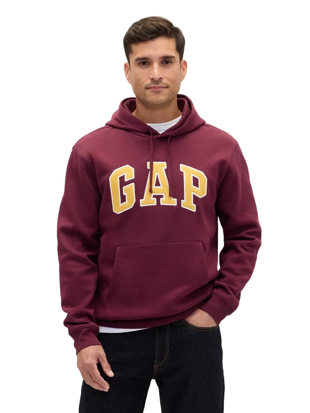 Gap Men's Tuscan Red Heritage Logo Pullover Hoodie, Xl