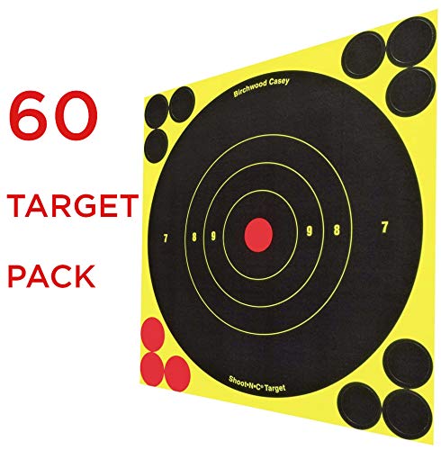 image for Birchwood Casey Shoot-N-C 6-Inch Round Target (60 Sheet Pack), Multico