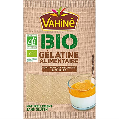 Vahiné - 10G Leaf Gelatina Bio - Lot De 4 - Precio Por Lote - Entrega Rápida