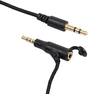 Cabo auxiliar de áudio de 3,5 mm, cabo de extensão de áudio macho para macho com conversor macho para fêmea M/F adaptador