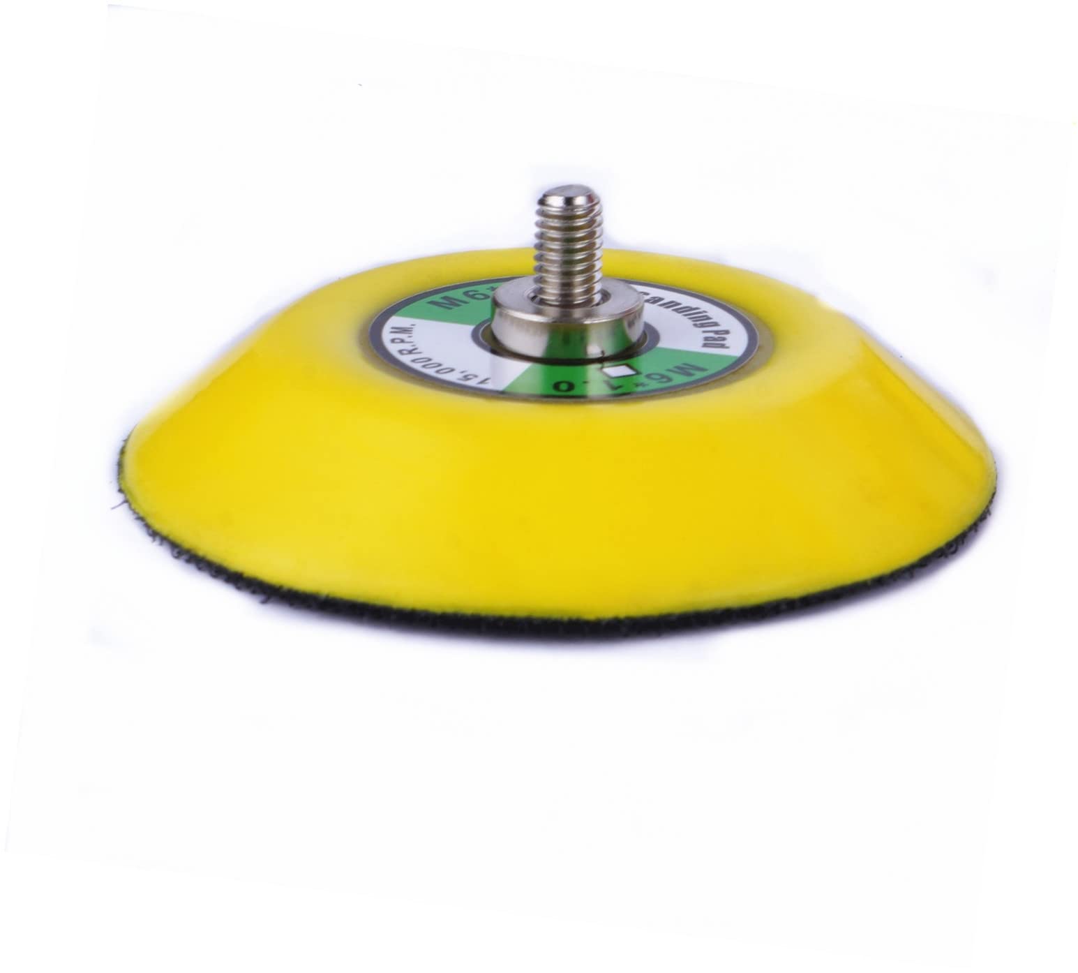 BORNTUN 3 Inch 75mm Professional Dual Action Random Orbital Sanding Pad 5/16"-24 Thread Hook and Loop(3 inch, yellow)