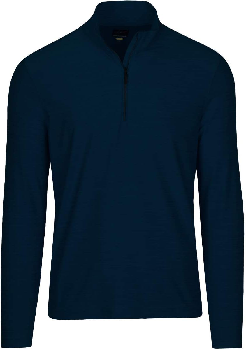 Greg Norman Men's L/S Heathered 1/4-zip Mock