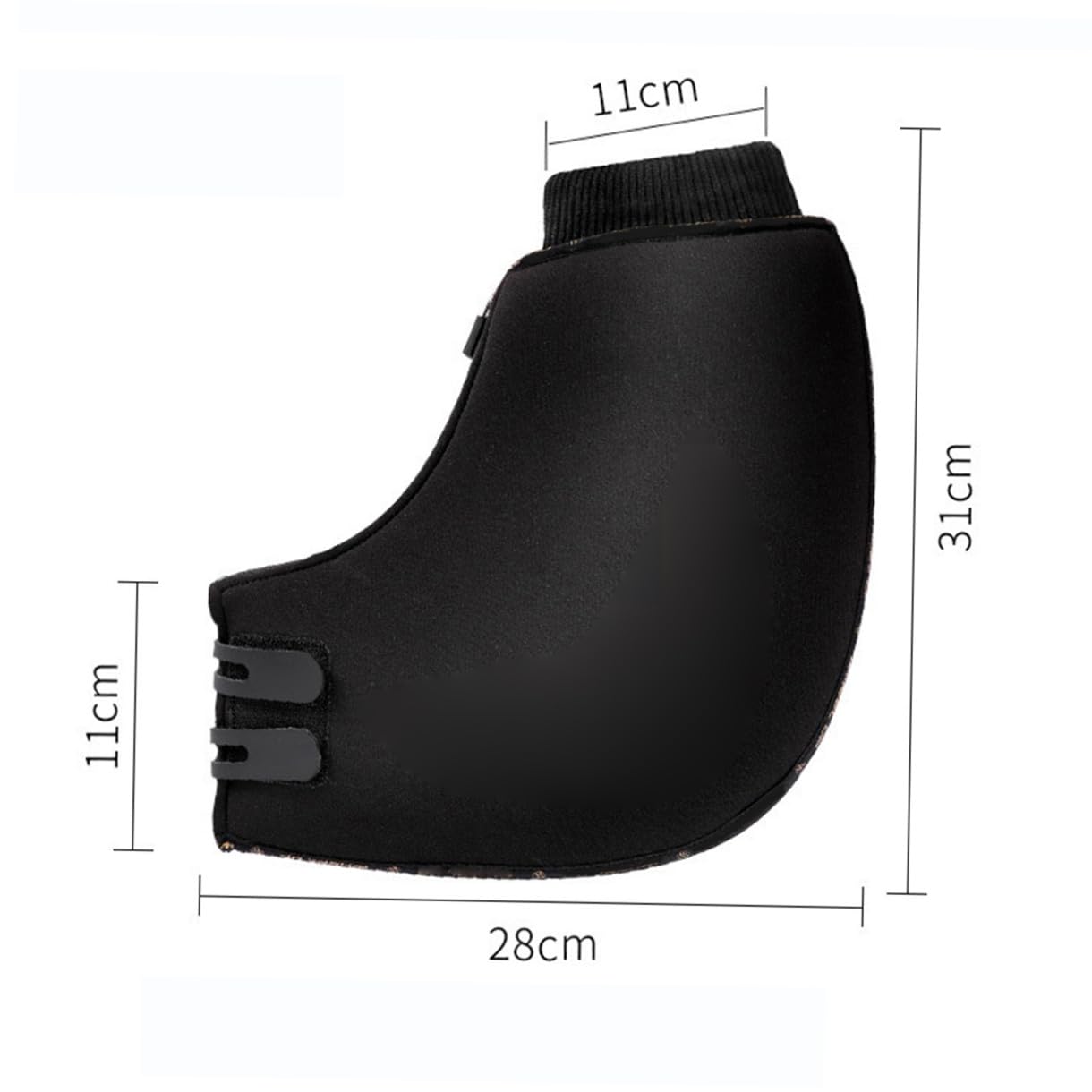 Winddichte Fahrradlenkerhandschuhe Schwarz aus Neopren und Baumwolle 1 Paar Warme Winterhandschuhe für Mountainbike und E Bike bei Kaltem Winter