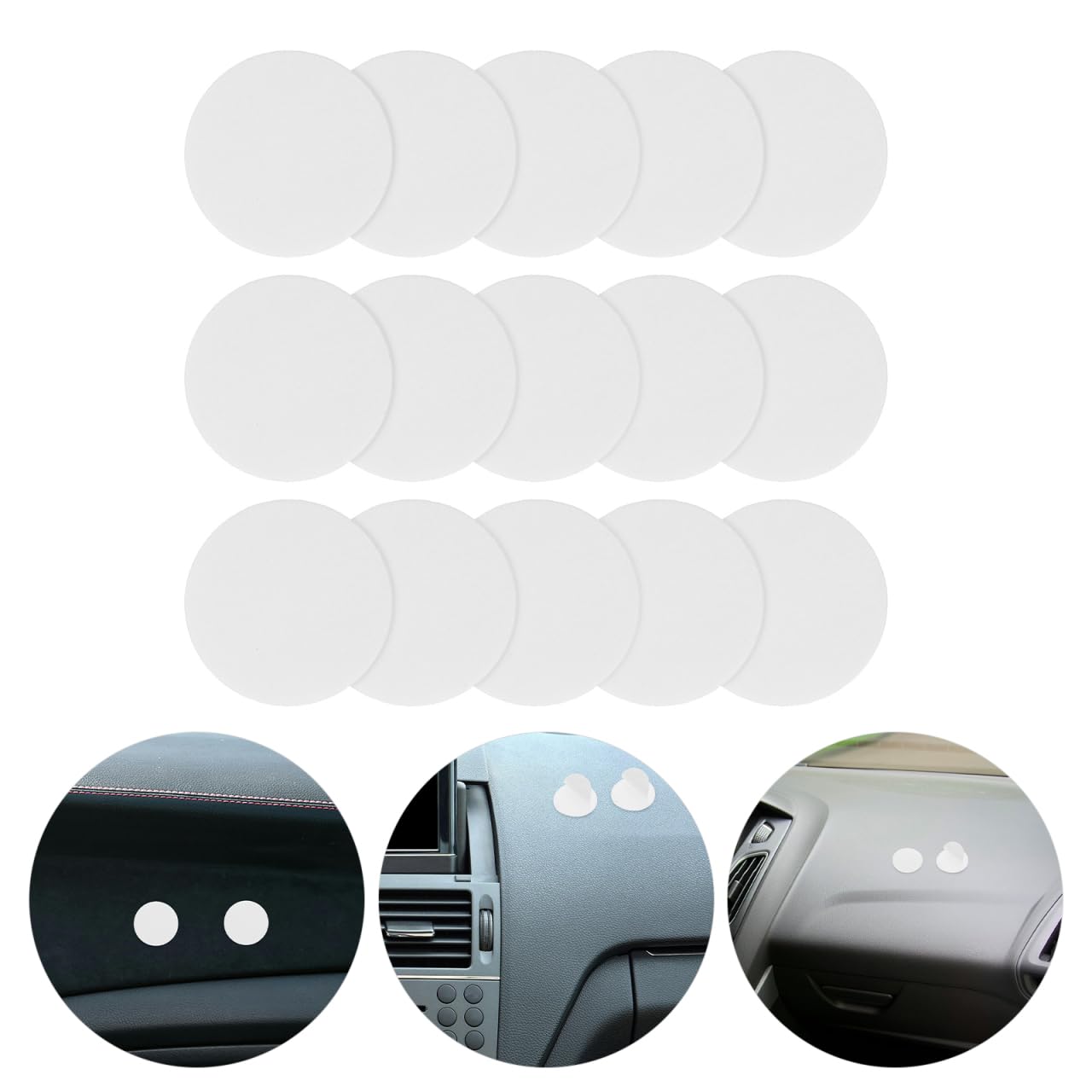 PRETYZOOM Double Sided Adhesive Dots 100pcs No Residue White