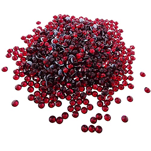 Honbay 1440 Pieces SS20 5mm Hotfix Rhinestones Sparkly Flatback Rhinestones Round Crystal Gems (Dark Red) Honbay 1440 Pieces SS20 5mm Hotfix Rhinestones Sparkly Flatback Rhinestones Round Crystal Gems (Dark Red)