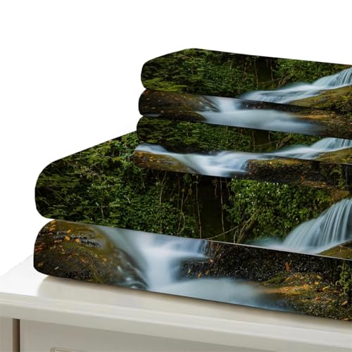 Housse de couette cascade 3D réversible avec fermeture éclair confort - 7