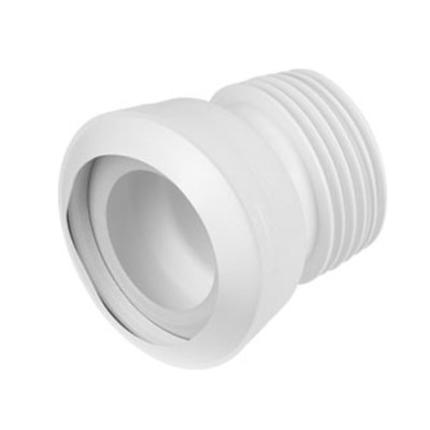 Mcalpine Macfit Wc Offset Connector 20Mm Offset Mac-4 In White Rubber