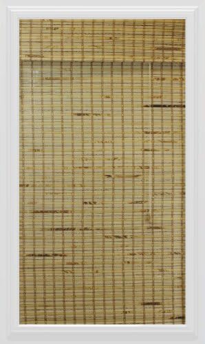 Calyx Interiors Bamboo Roman Shade, 20-Inch Width by 74-Inch Height, Mandalay