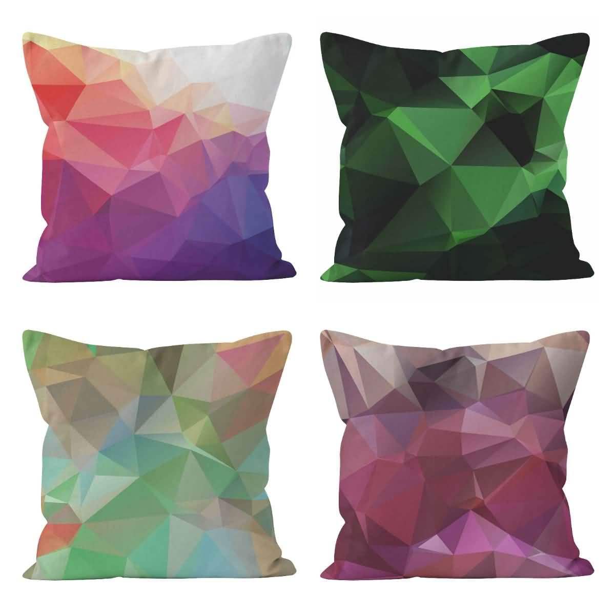 Lino Federa Cuscini Letto Cotone Federe Cuscino Decorativo 50x50cm, Arte Geometrica Fodere Cuscini per Divano Copricuscino Letto Matrimoniale Divano da Salotto 4Pcs