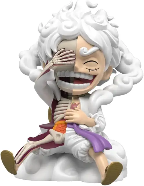 Figurine Luffy Gear 5 One Piece - Mighty Jaxx XXRAY Vinyle 6 Pouces