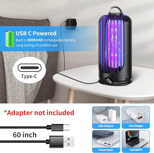 Elechome BK-19 Bug Zapper For Indoor Outdoor, Rechargeable Mosquito Zapper thumb #4