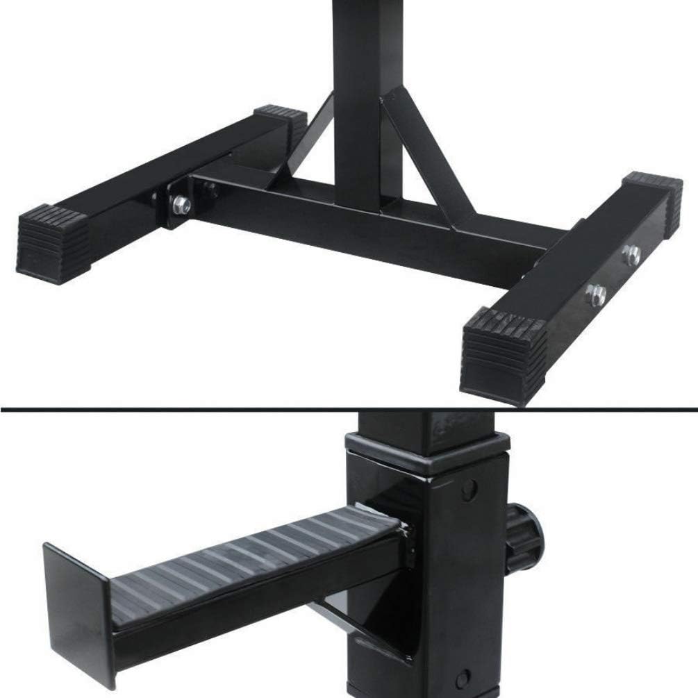 X-Treat Free-Weight Racks Bodybuilding, Fitness, Gym Weight Bar Stand Adjustable Rack Standard Sturdy Steel Squat Stands Bench Press Stand Barbell Racks Holder Home Gym Fitness Exercise Equipment. x2 : Sports & Outdoors