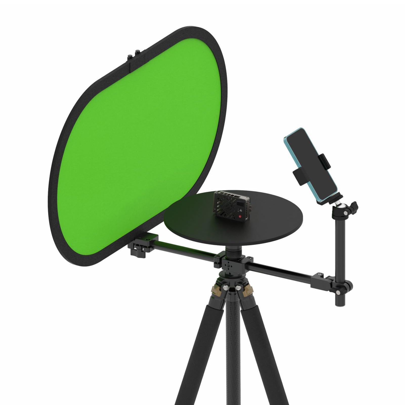 Goshyda Fotografia 360° Gramofon z Regulowanym Kątem Obrotu Kamery do Fotografii Produktowej, Obrotowa Platforma Wideo o Modułowej Konstrukcji, Nośność 5 Kg, Dysk 30 Cm, Stop Aluminium,