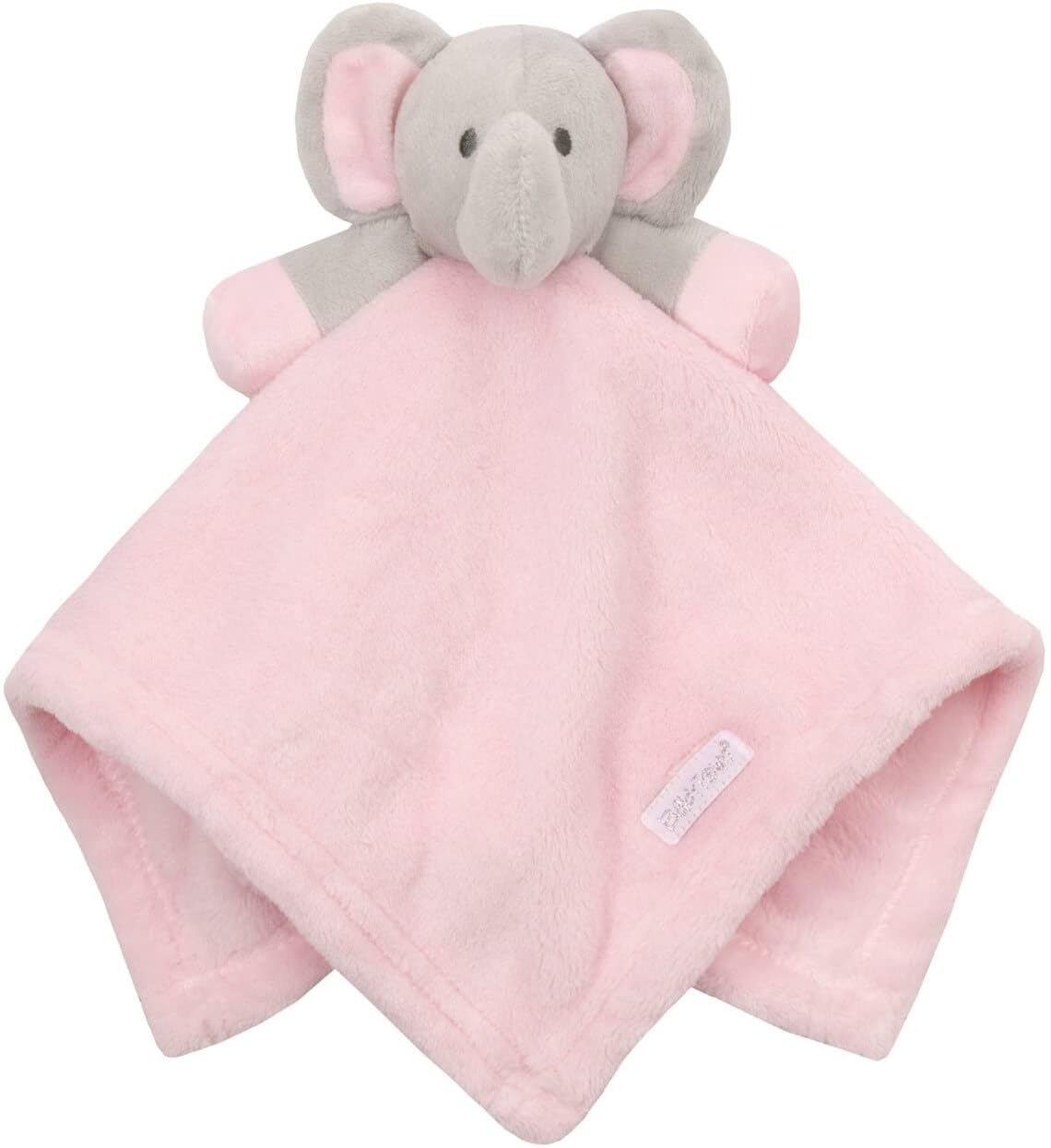 Hoolaroo Juego de cesta de regalo para bebé para niñas, cesta de regalo grande rosa para recién nacido, manta de edredón de elefante para baby shower, regalo especial, único, suave y lindo