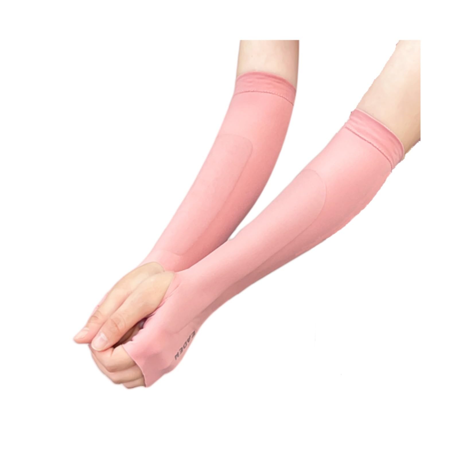Topeter Padded Passing Volleyball Sleeves, Forearm Sleeve with Protection Pad and Thumbhole, 1 Pair Pink M