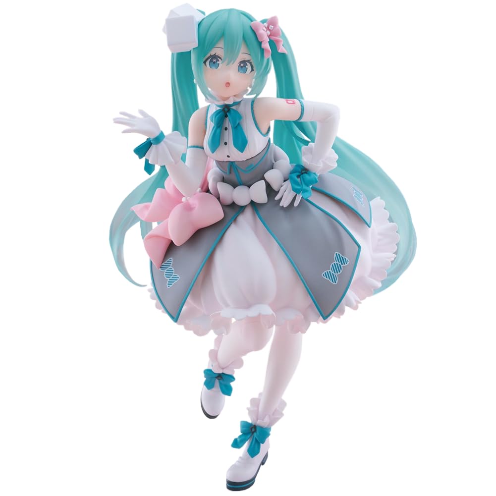 Jiumaocleu Anime Miku Figurine, 20 cm, Miku Action Figure, Model Sculpture, Cartoon Figure, Handmade Collectible, Desktop Decoration, Gifts for Fans - Miku A