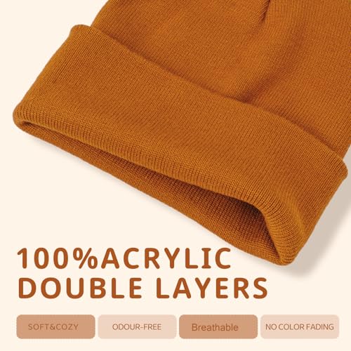 Image of ZOORON Kids Beanie Boys Girls Beanies Children Winter Hats Children Knit Warm Caps Kids Soft Beanie Cap