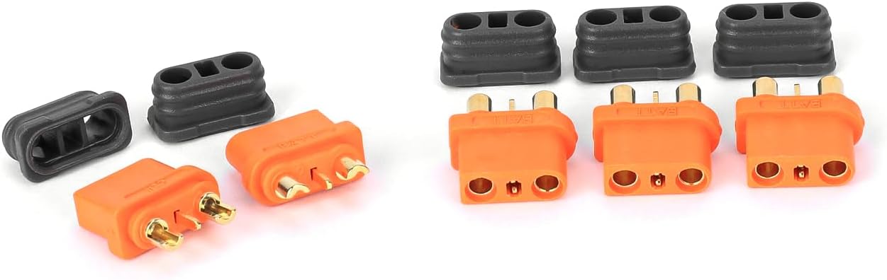 RCAWD 5 Set Spektrum Connector Female IC2 Battery Replacement for SPMXCA324 Smart Battery