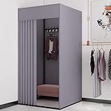 Mobiler Ankleideraum, Trennwand, faltbar, Ankleidezimmer mit Haken, tragbares Ausstellungsregal für Bekleidungsgeschäfte, temporäre Umkleidebereichslösung für Einzelhandelsräume