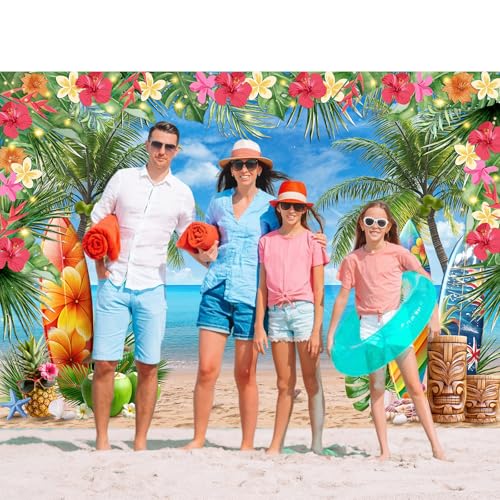 Summer Hawaiian Beach Backdrop 7x5Ft - $5.99 with code CMUUDK76 - Image 3