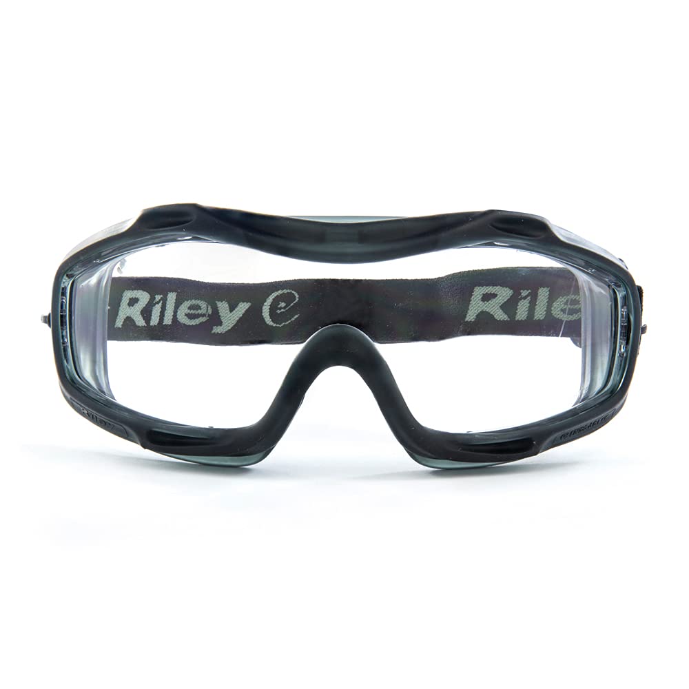 Riley AREZZO Safety Goggles Clear Lens – Anti Fog & Anti Scratch Protective Eyewear, EN166 Certified, Lightweight Splash Resistant Work Safety Glasses