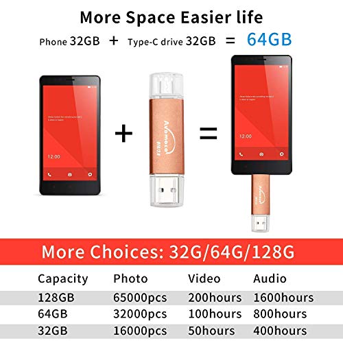 Avomoco 256Gb Usb Flash Drive For Android Phones,Tablets And Pcs, Photo Memory Stick For Android Phone,For Samsung Galaxy S7/S6/S5/S4/S3/Note5/4/3/2,A7/A8/A9,C5/C7 Etc.(For Micro Port&Usb A Port) #TOP3