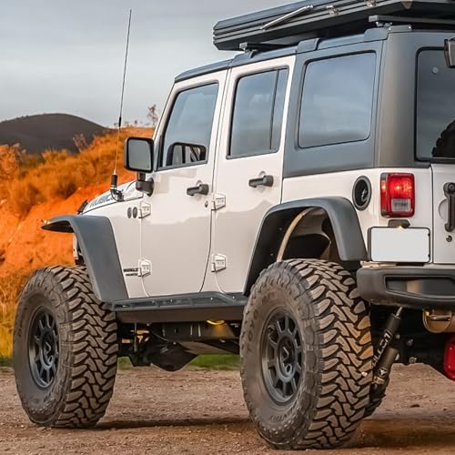 Estribos para Jeep Wrangler JK 2007-2018 Negro Acero miniatura 4