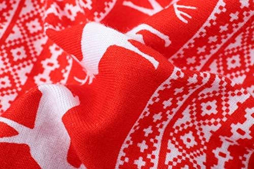 Christmas Dog Pajama Reindeer Pet Dog Pajamas Jumpshit for Large Dogs Cotton Back 23" XLarge Red, Red Reindeer - Image 5