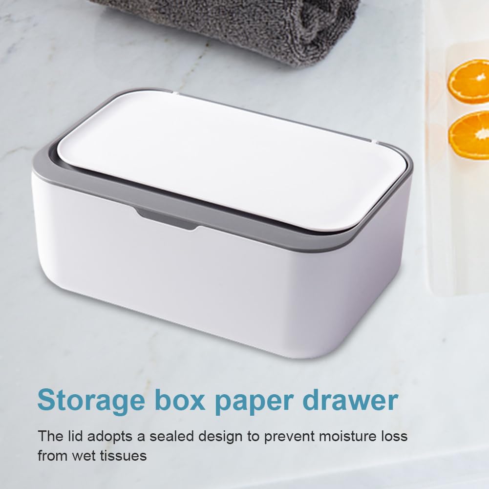 Distributeur de lingettes humides, boîte de rangement pour lingettes humides pour bébé pour la maison et le bureau (D)
