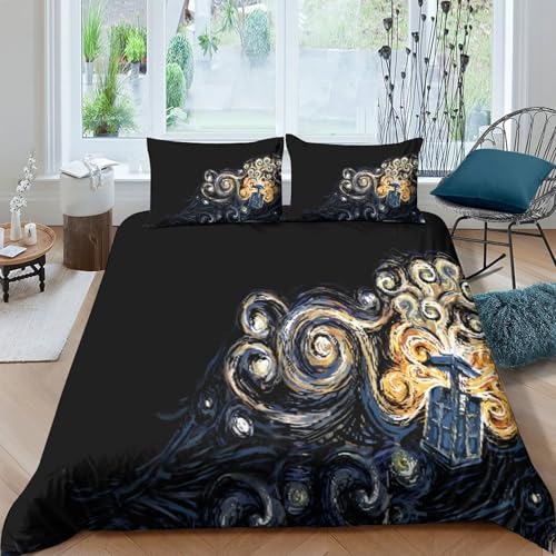 Housse de couette 3D super douce parure lit finition fermeture éclair premium