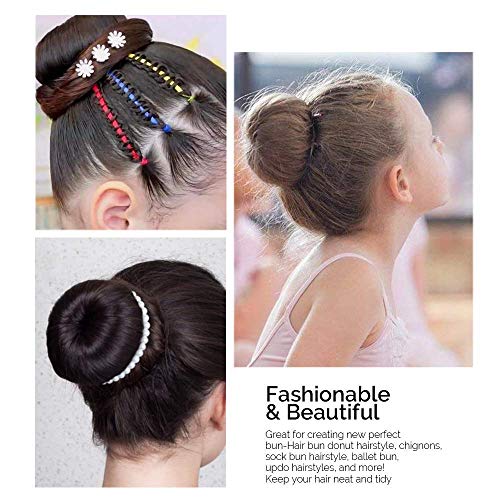 Kitjans N\C Hair Donut Ring Style Hair Bun Maker, 2Pcs Chignon Doughnut Shaper thumb #2